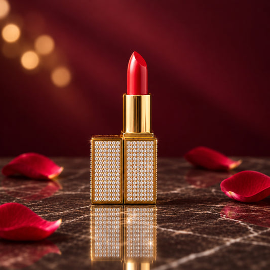Gold Diamante Luxe - Ruby Rouge