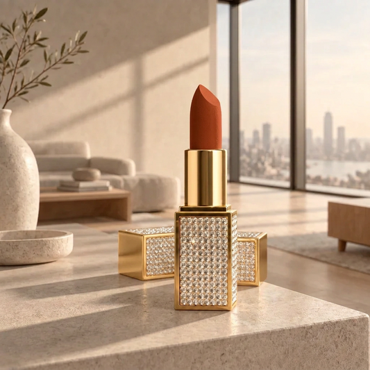 Gold Diamante Luxe -Terracotta Peach